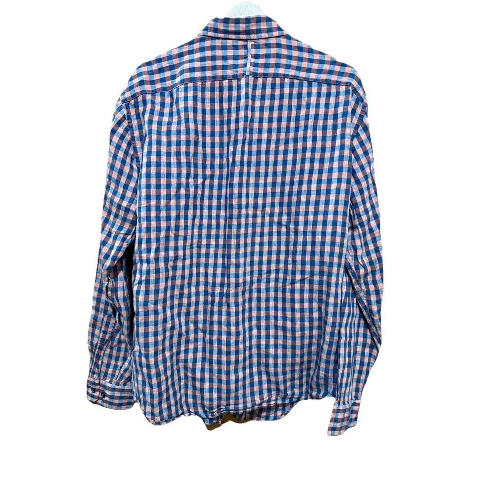 Banana Republic Camden Fit Men's Long‎ Sleeve Linen Button Down Shirt Size Large